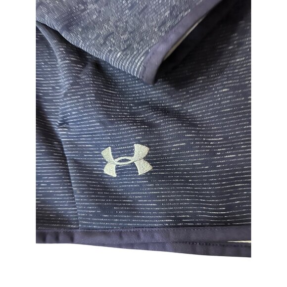 Under Armour ColdGear Womens S Pullover Hoodie Blue Striped Used Sweatshirt - Picture 11 of 13